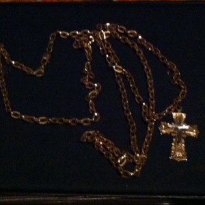 14k cross and chain