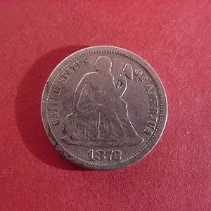 My one and only silver for 2010. An1872 Seated Dime (Philly mint). If you can't go for quantity go for quality,  right?