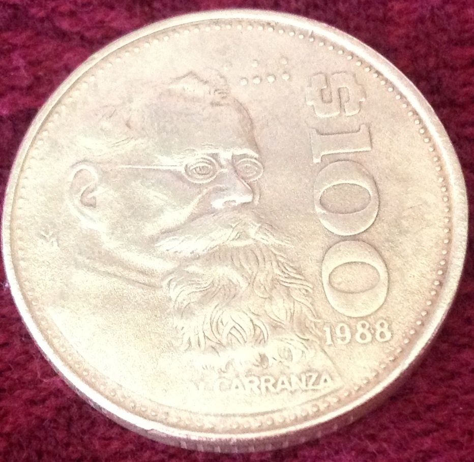 100 Pesos Coin
Found 06/09/2013
Armory, MS