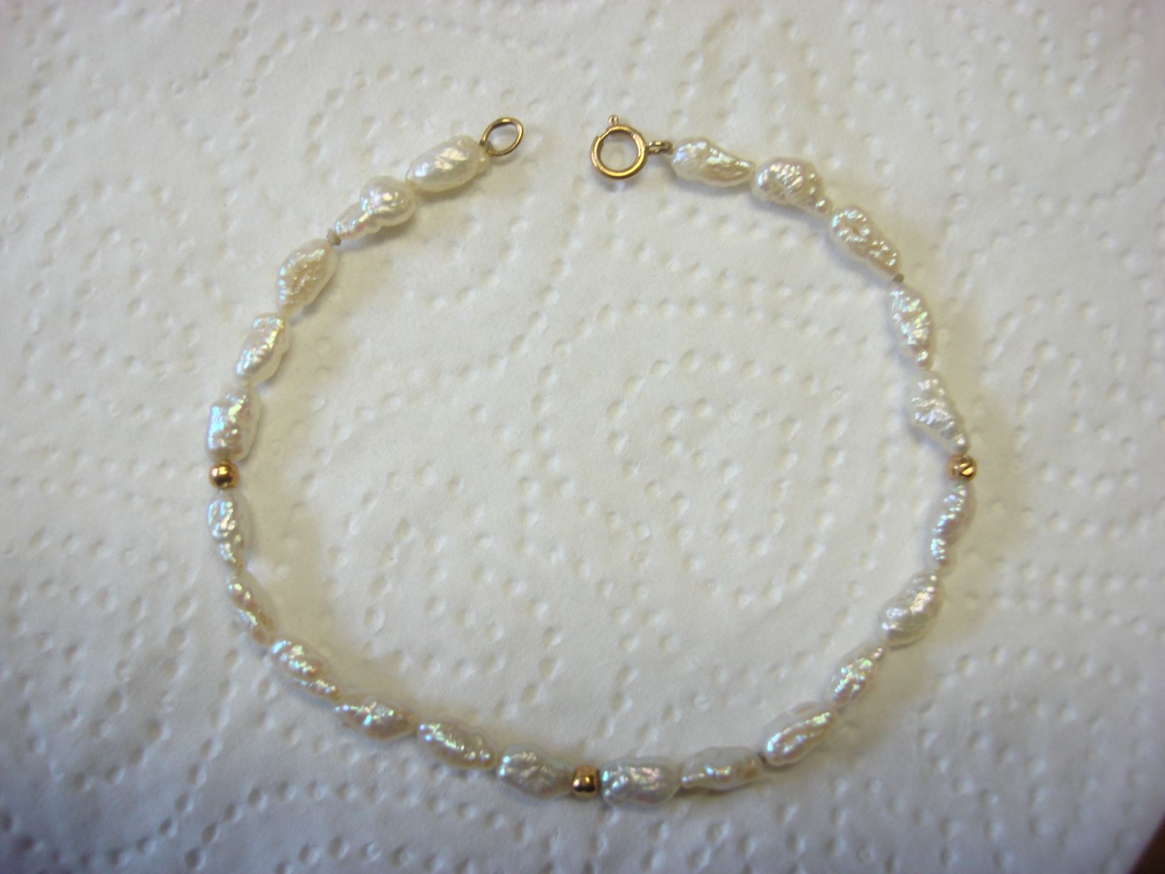 14k and fresh water pearl necklace