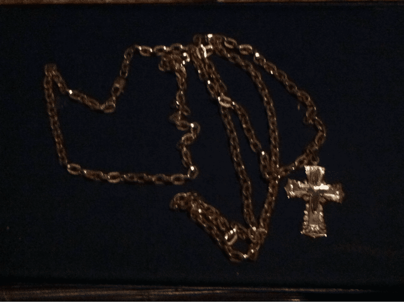 14k cross and chain