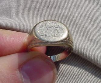 14K OLD SIGNET - SALTWATER (CT)