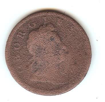 1718 Georgivs I dump - Found in New Kent County Virginia.