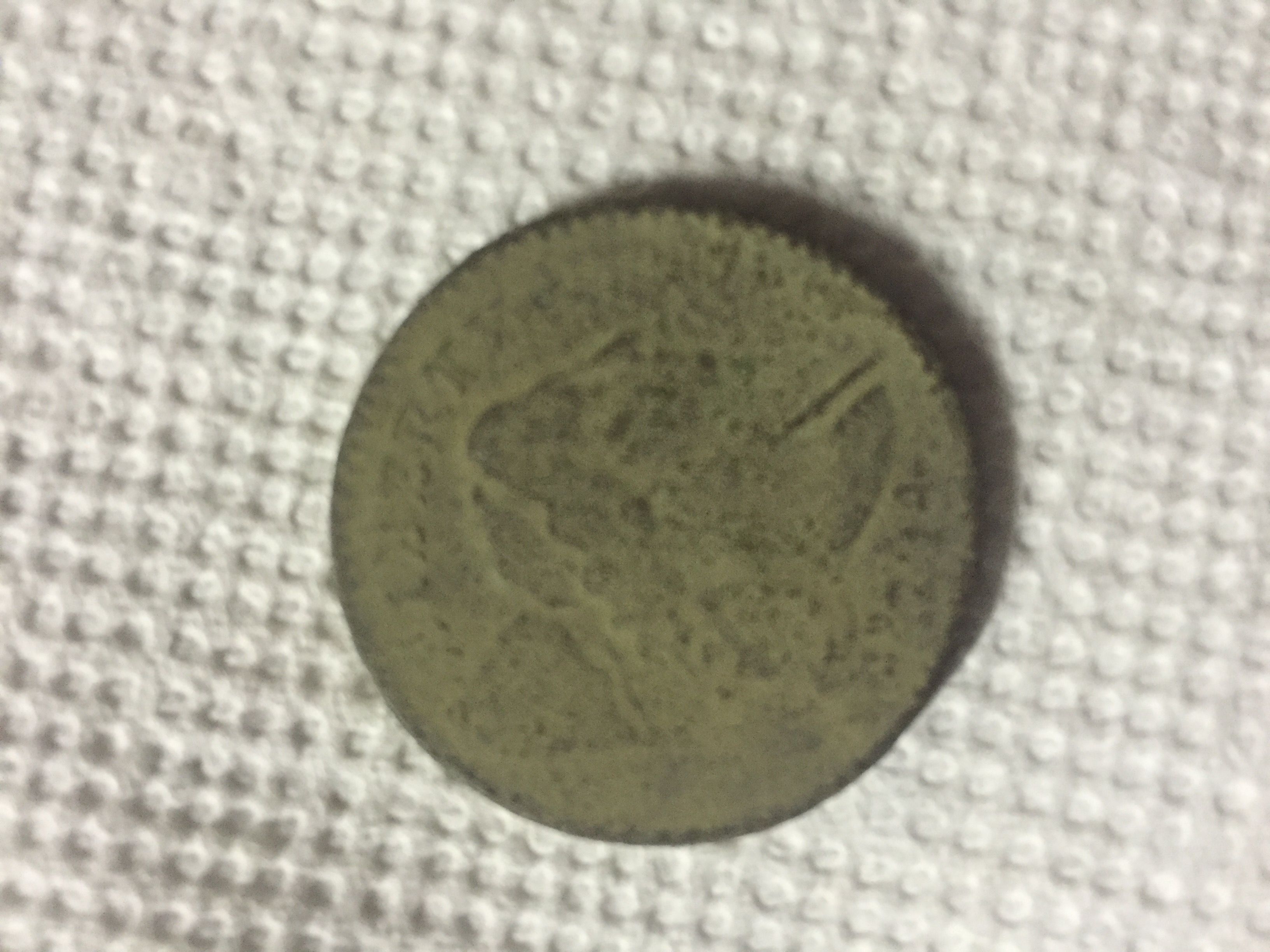 1794 Liberty Cap Cent before cleaning and olive oil soak.