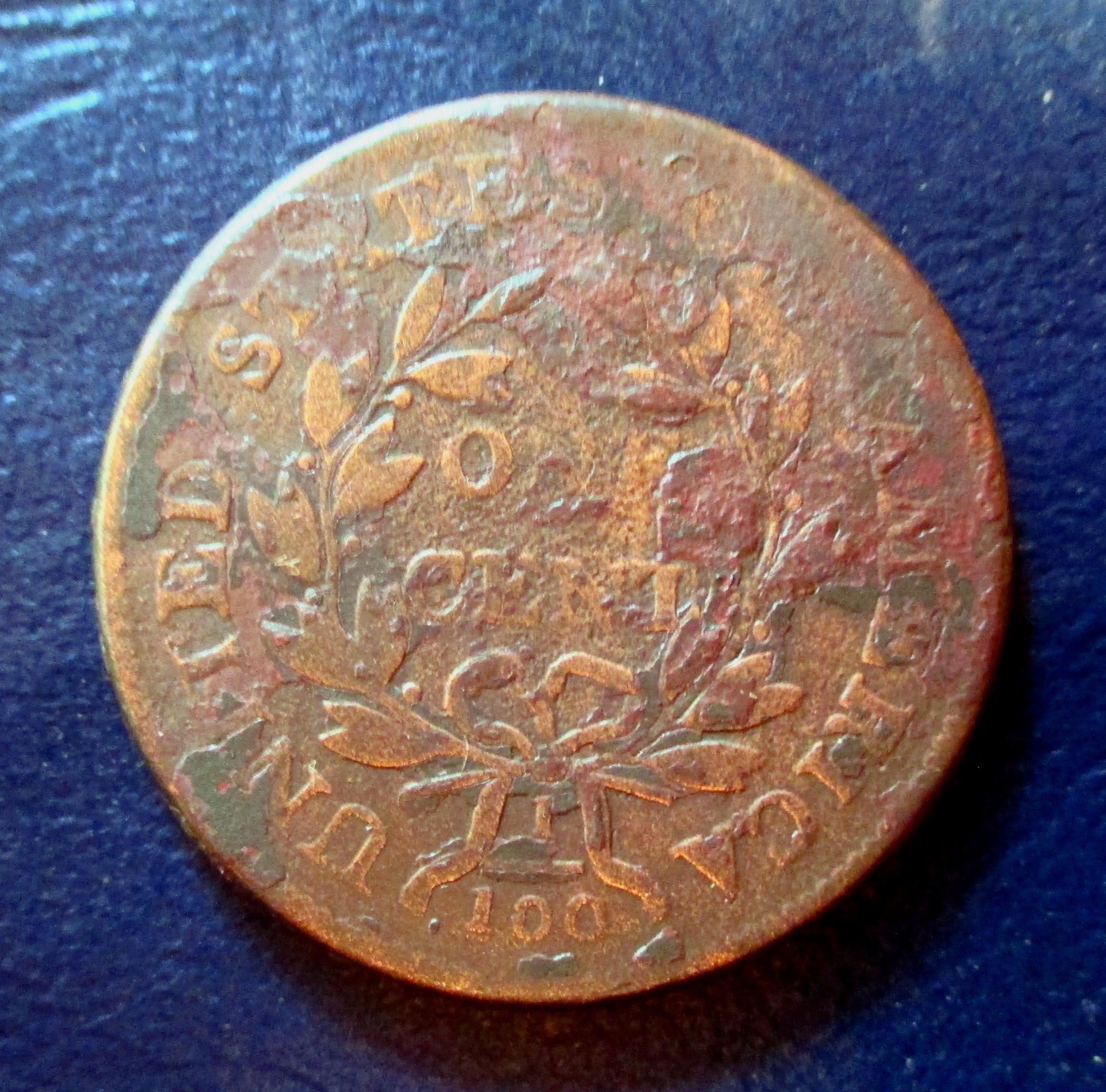 1802 one cent back