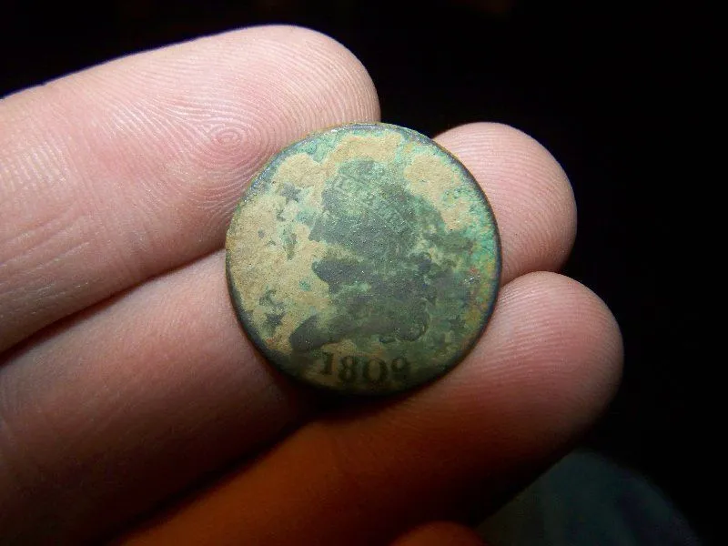 1809 HALF CENT - DIRTY