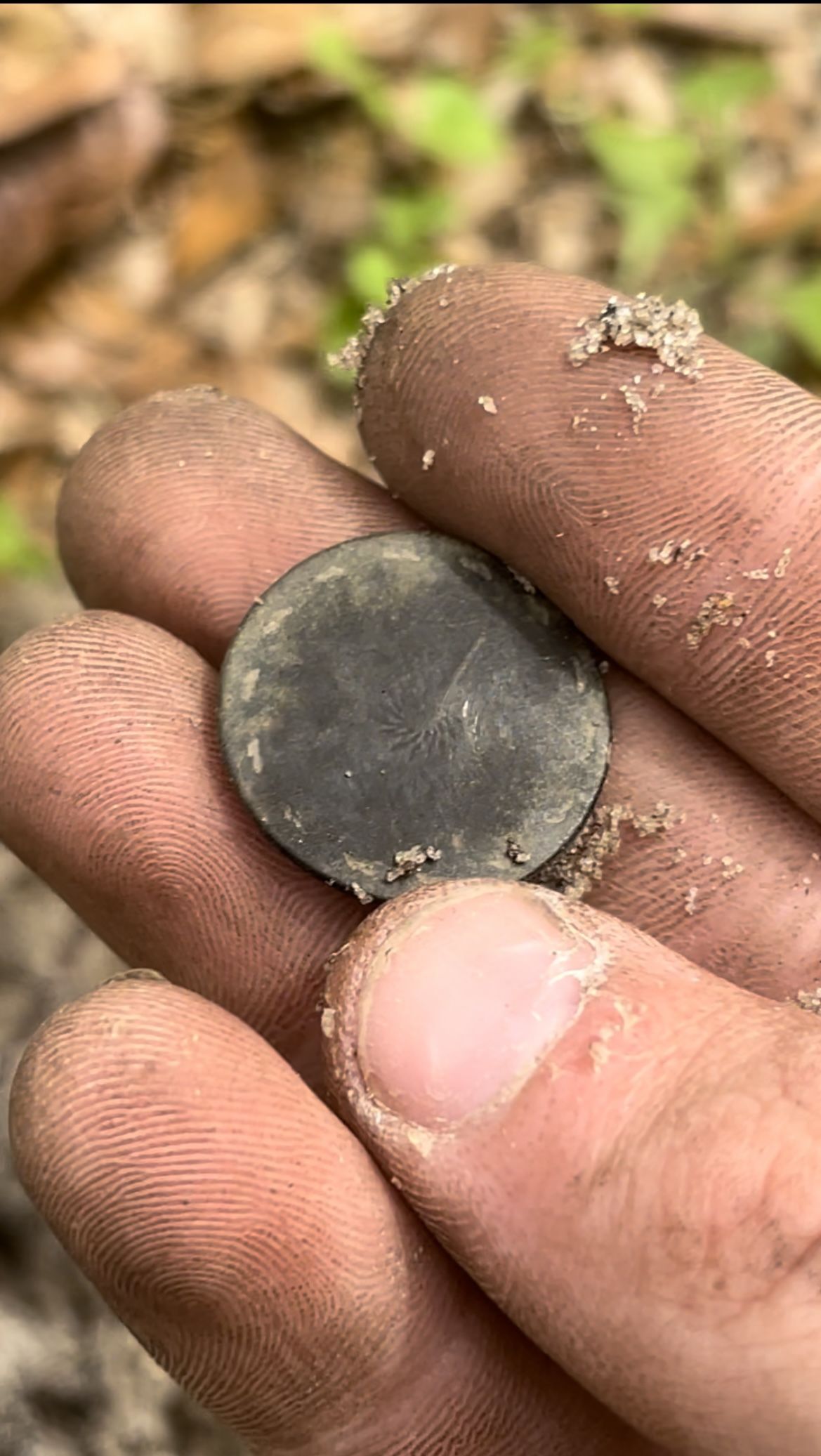 1820s tombac button found in north Florida