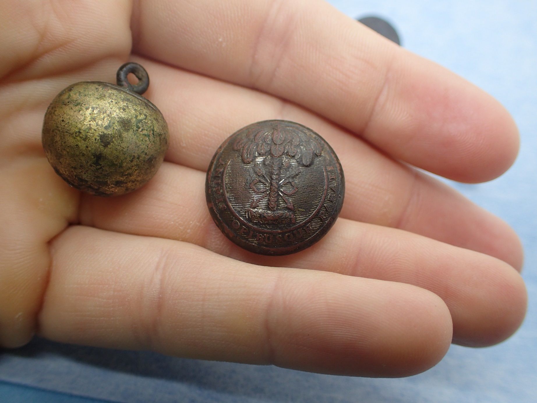 1830s SC Militia Buttons