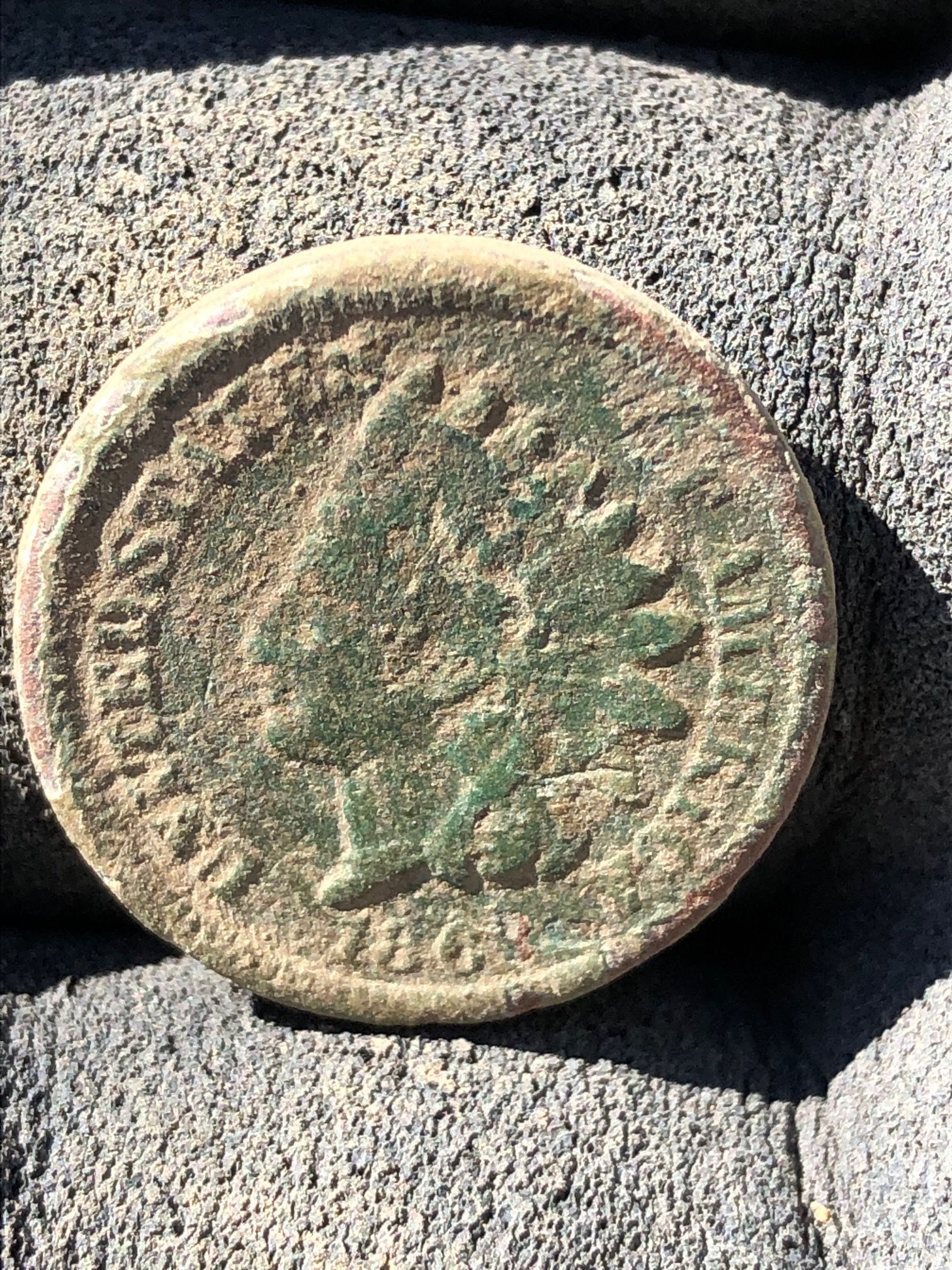 1864 Fatty Indian Head Penny