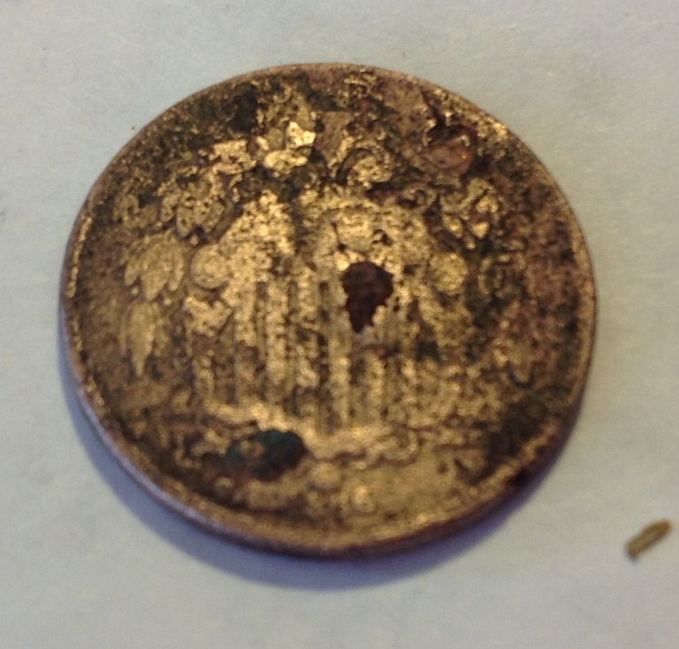 1866 Shield Nickel
Found 04/05/15
Columbus, Ms.