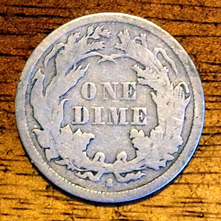 1869 Dime Back