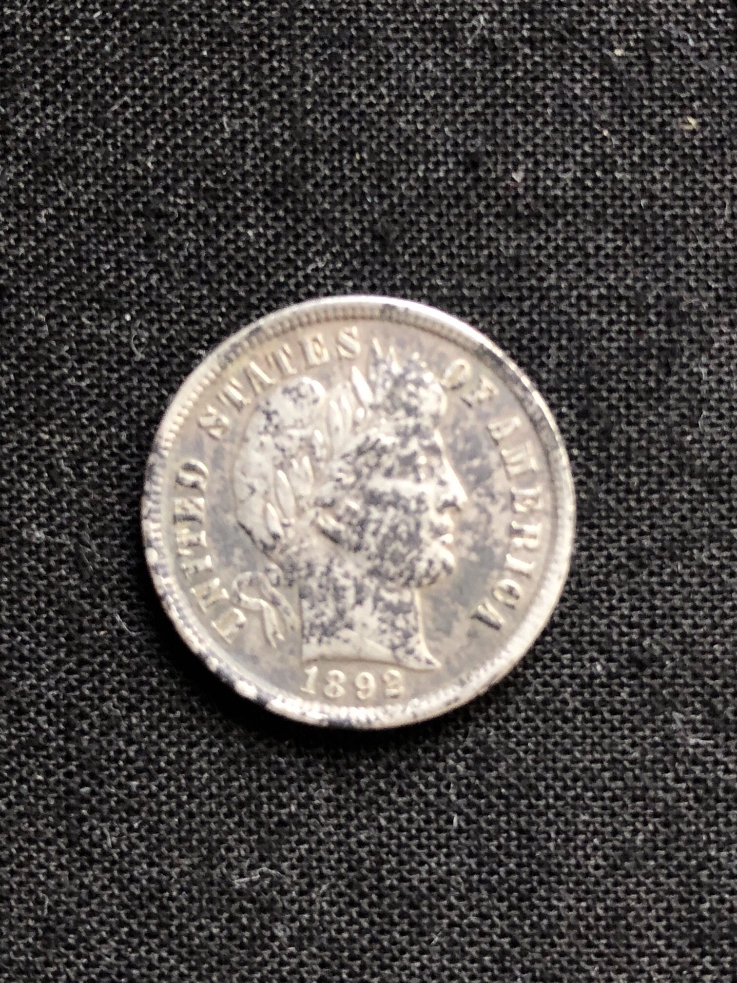 1892 Barber Dime