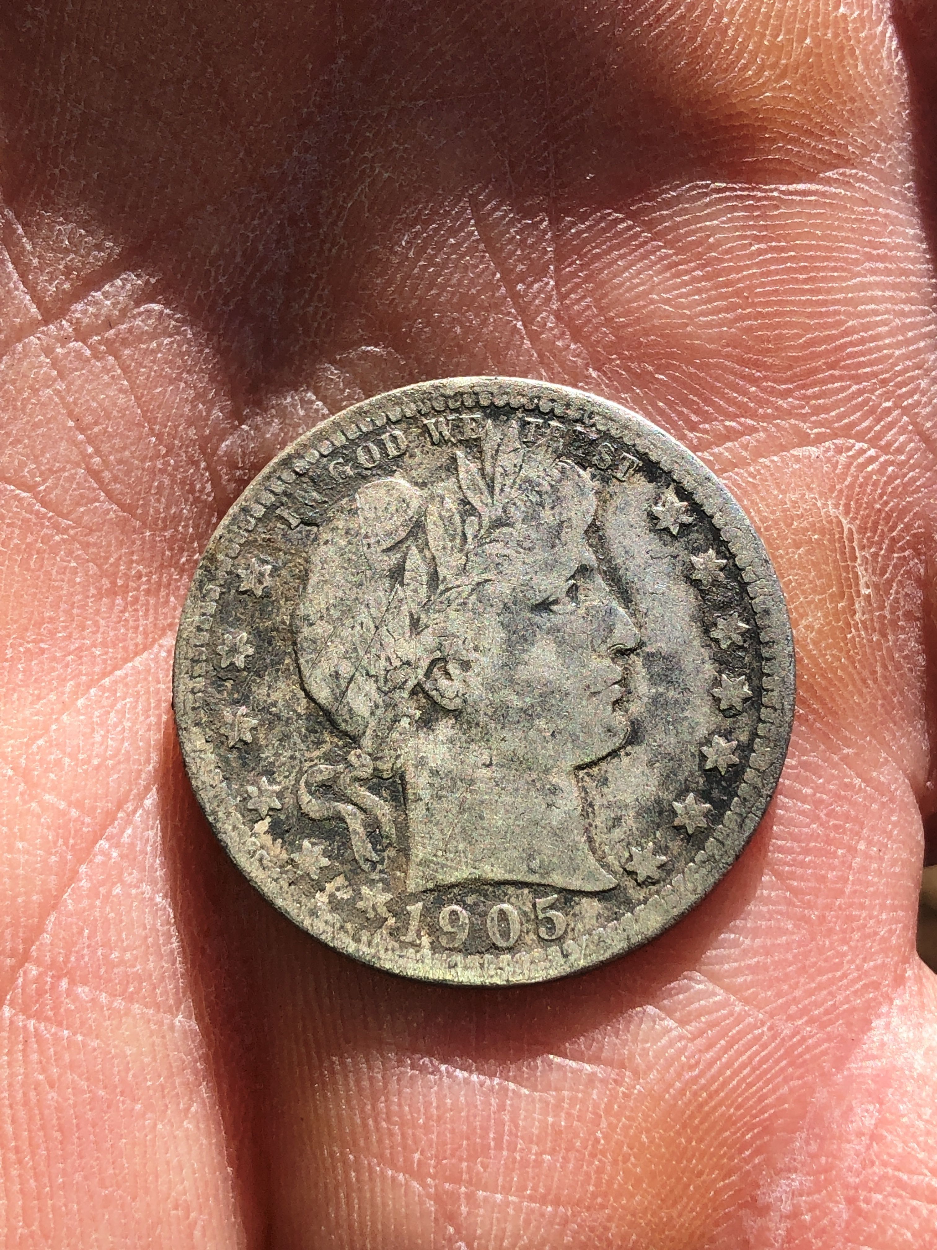 1905 Barber quarter