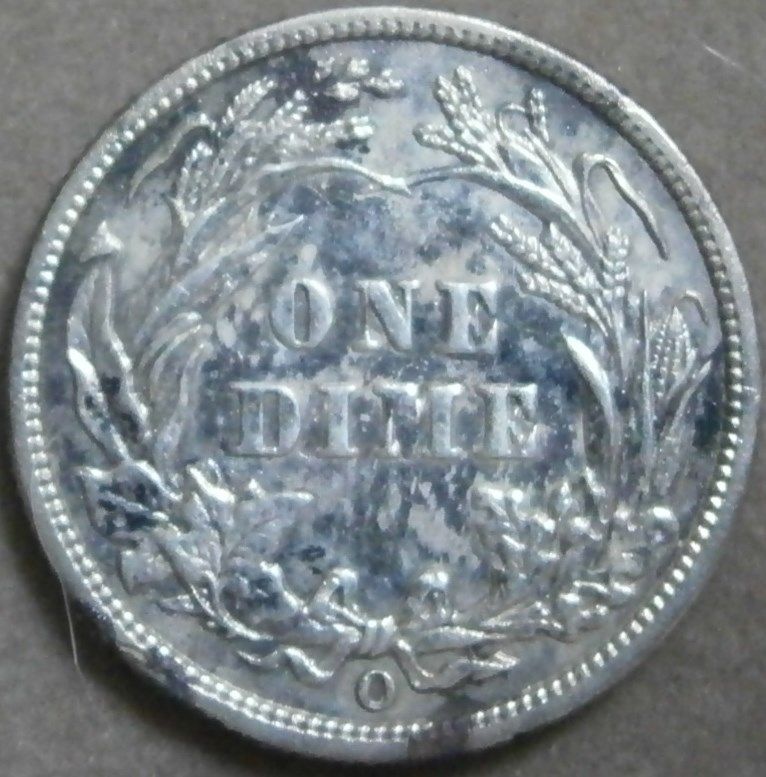 1906-O dime found 1976 Ft. Worth rev