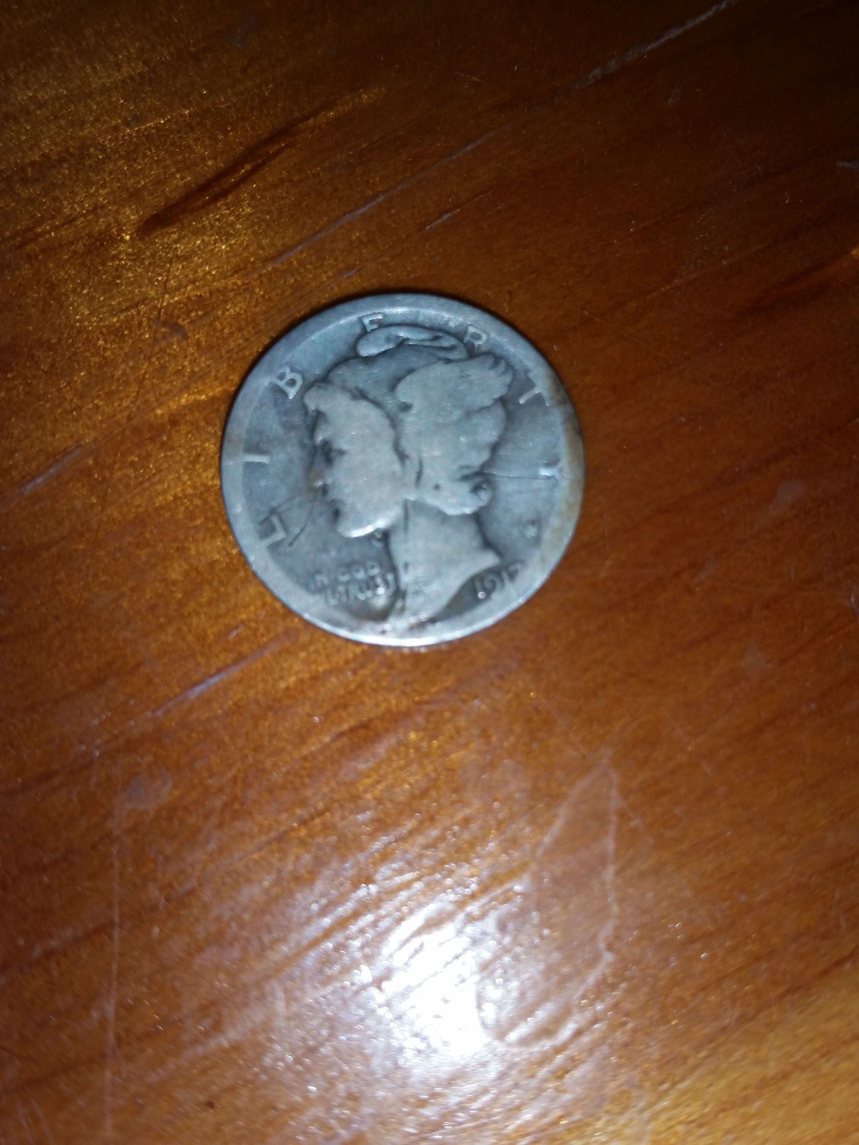 1917S Mercury Dime