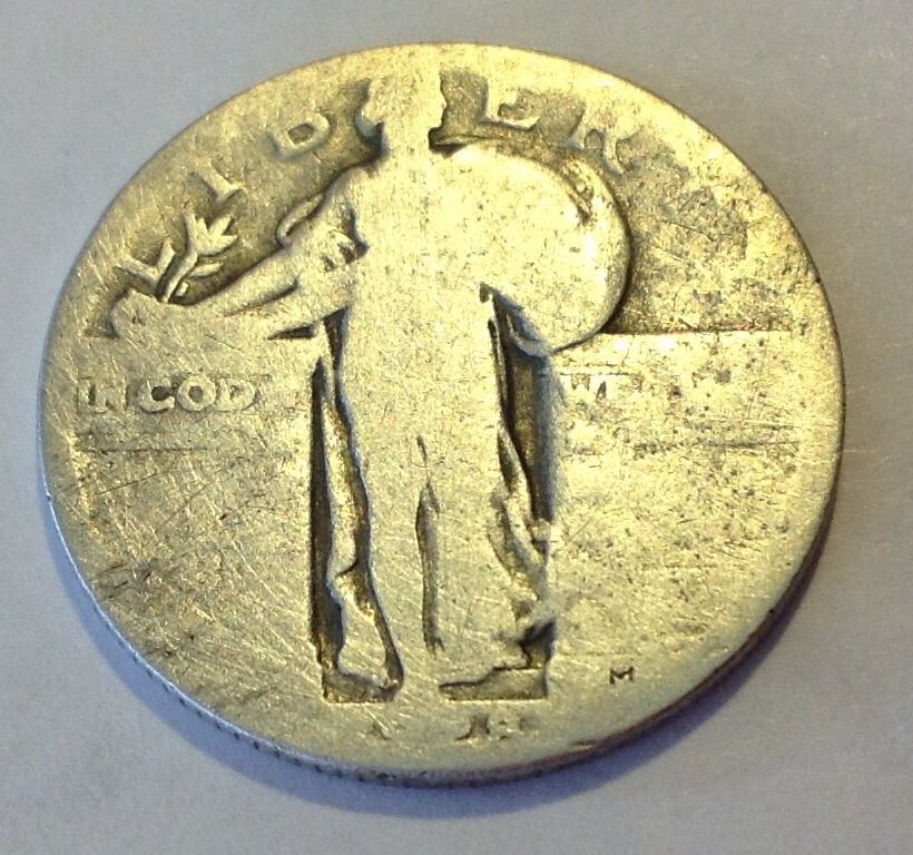 1928 Standing Liberty Quarter
Found 3/23/15
Millport, Al.