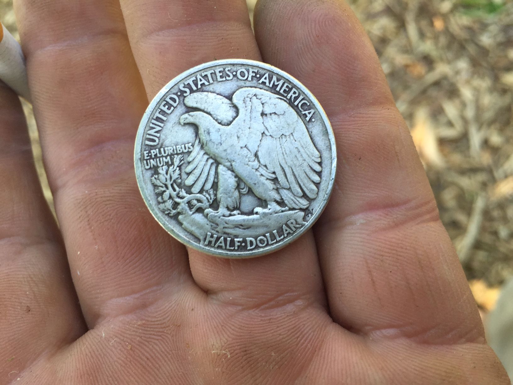 1943 Liberty Half-Dollar Back