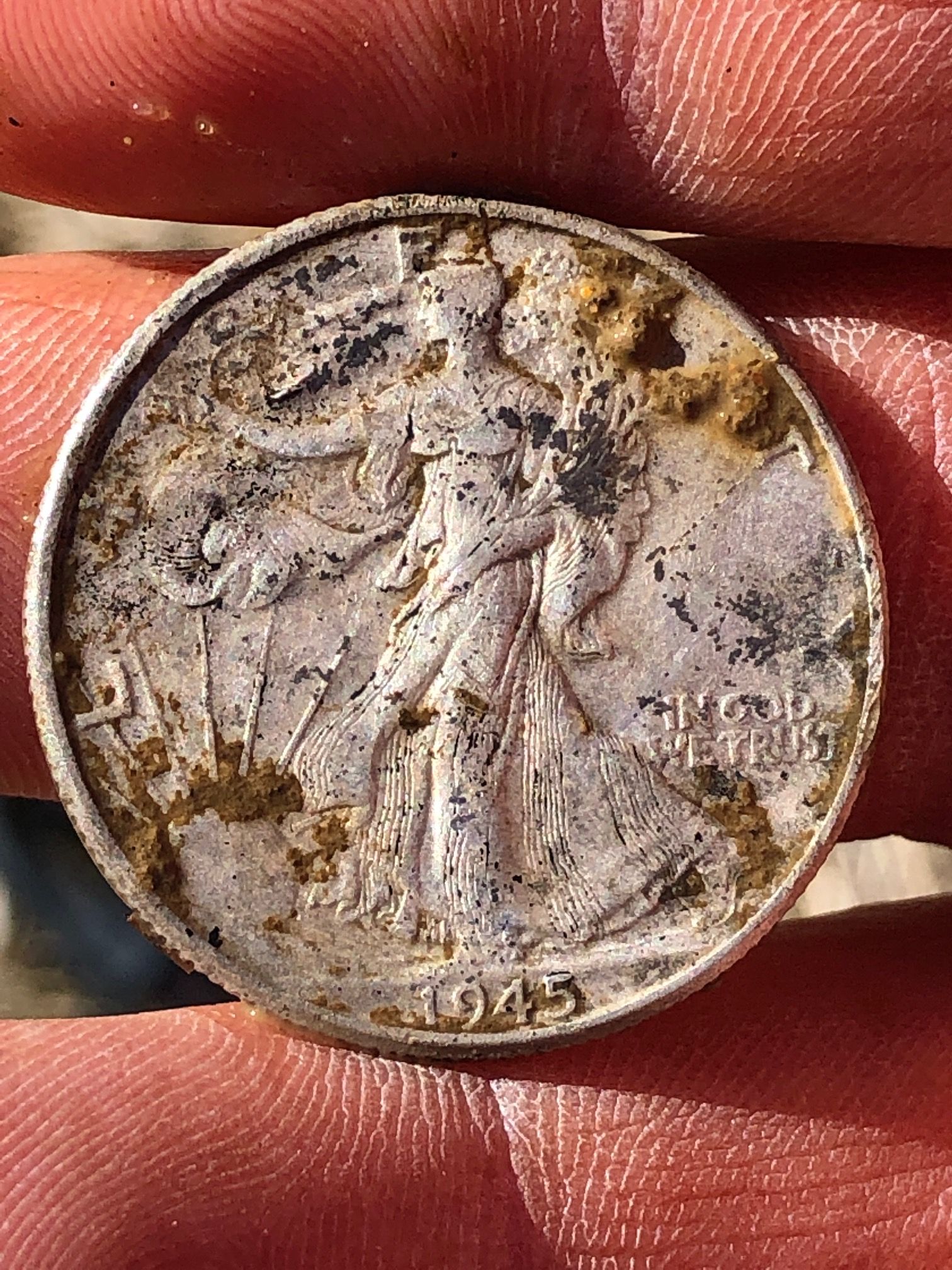 1945 Liberty Walking Half Dollar