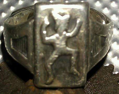 1950s girl scout ring sterling silver.