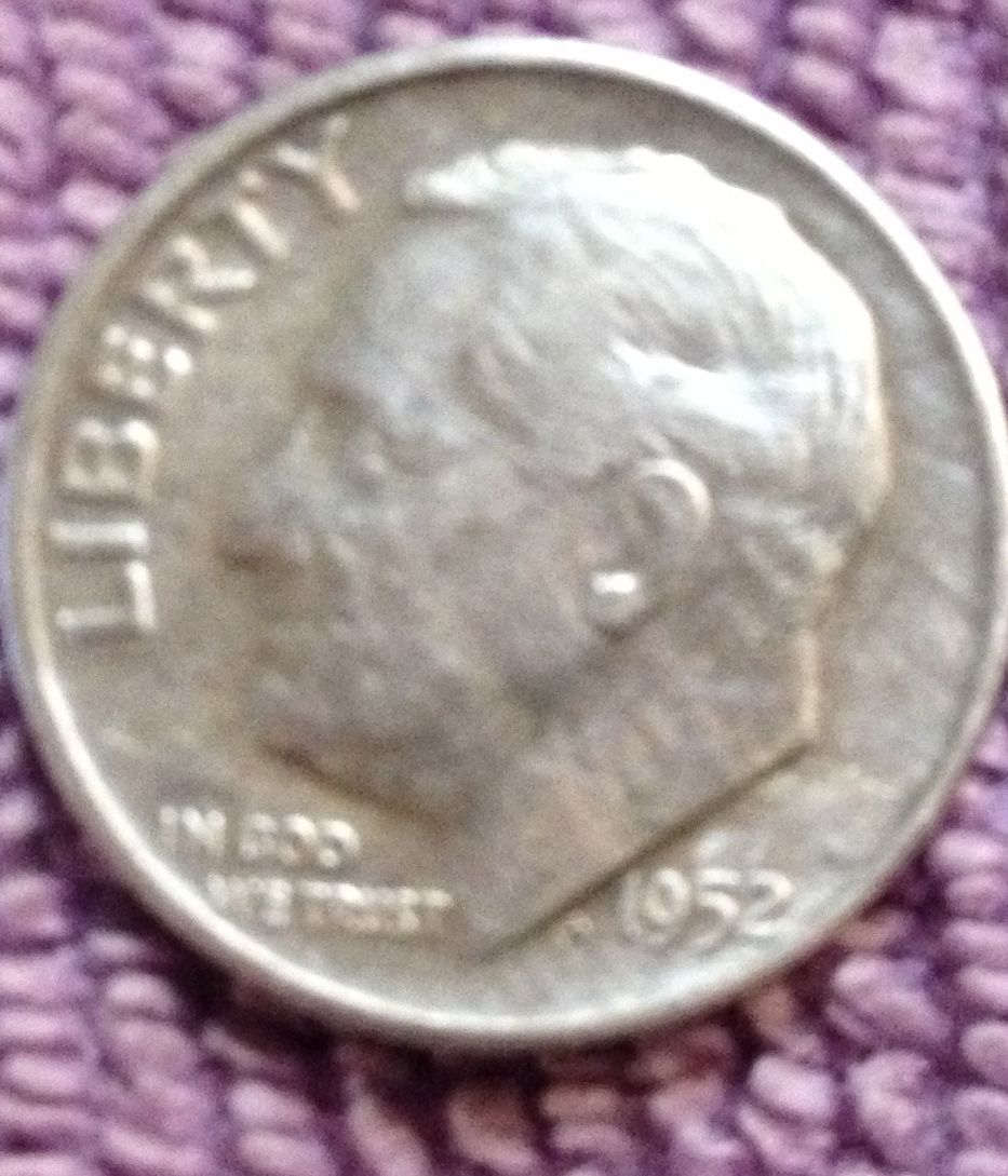 1952 D Roosevelt Dime
Found 02/28/13
East Columbus, Ms.