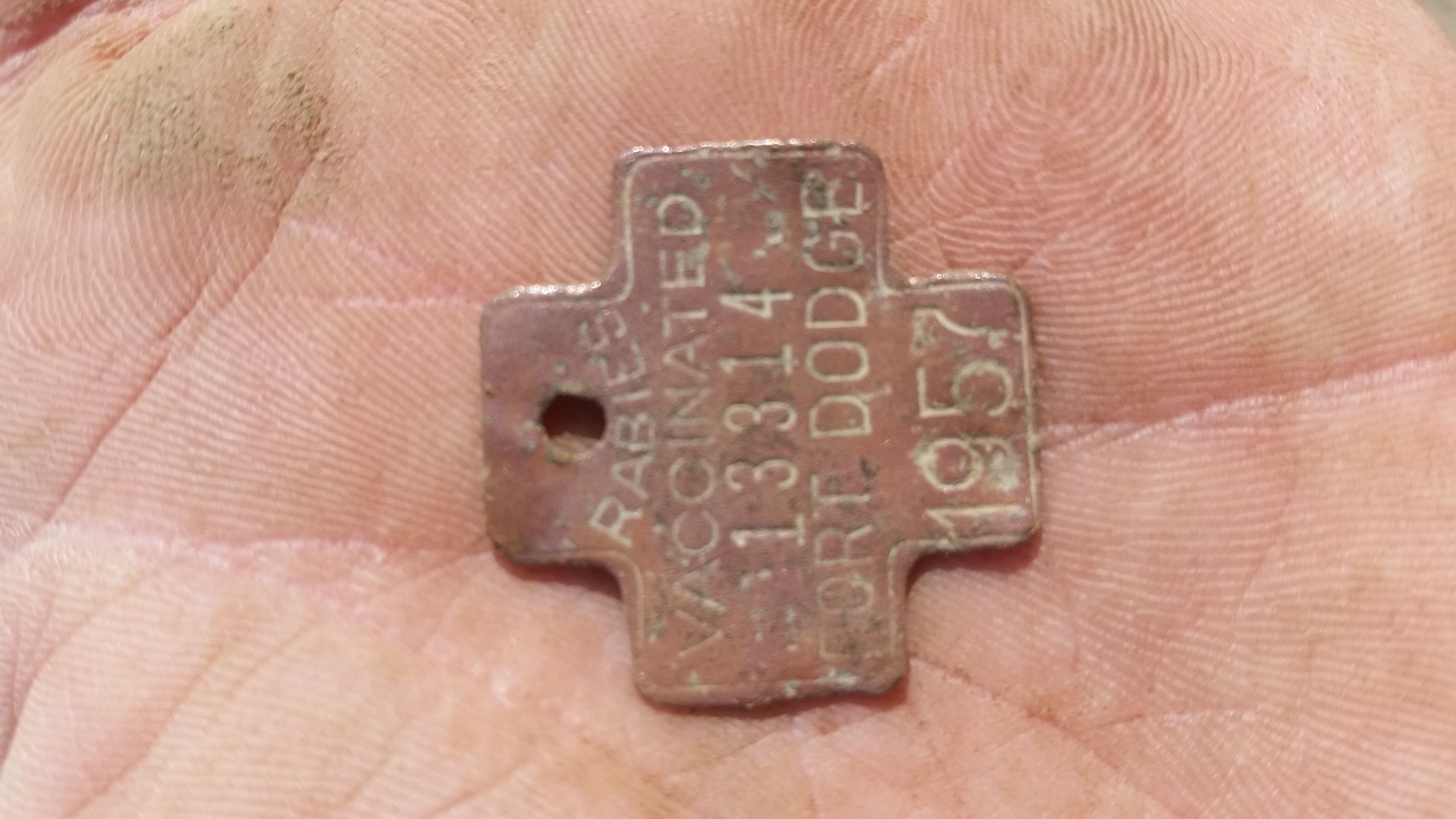 1957 Fort Dodge Dog tag