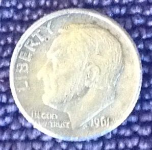 1961D Roosevelt Dime
Found 10/29/17
Columbus, Ms