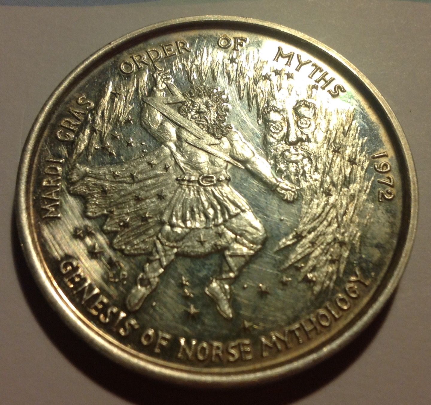 1972 .999 Silver Mardi Gras Token
Found 12/27/15
Columbus, Ms