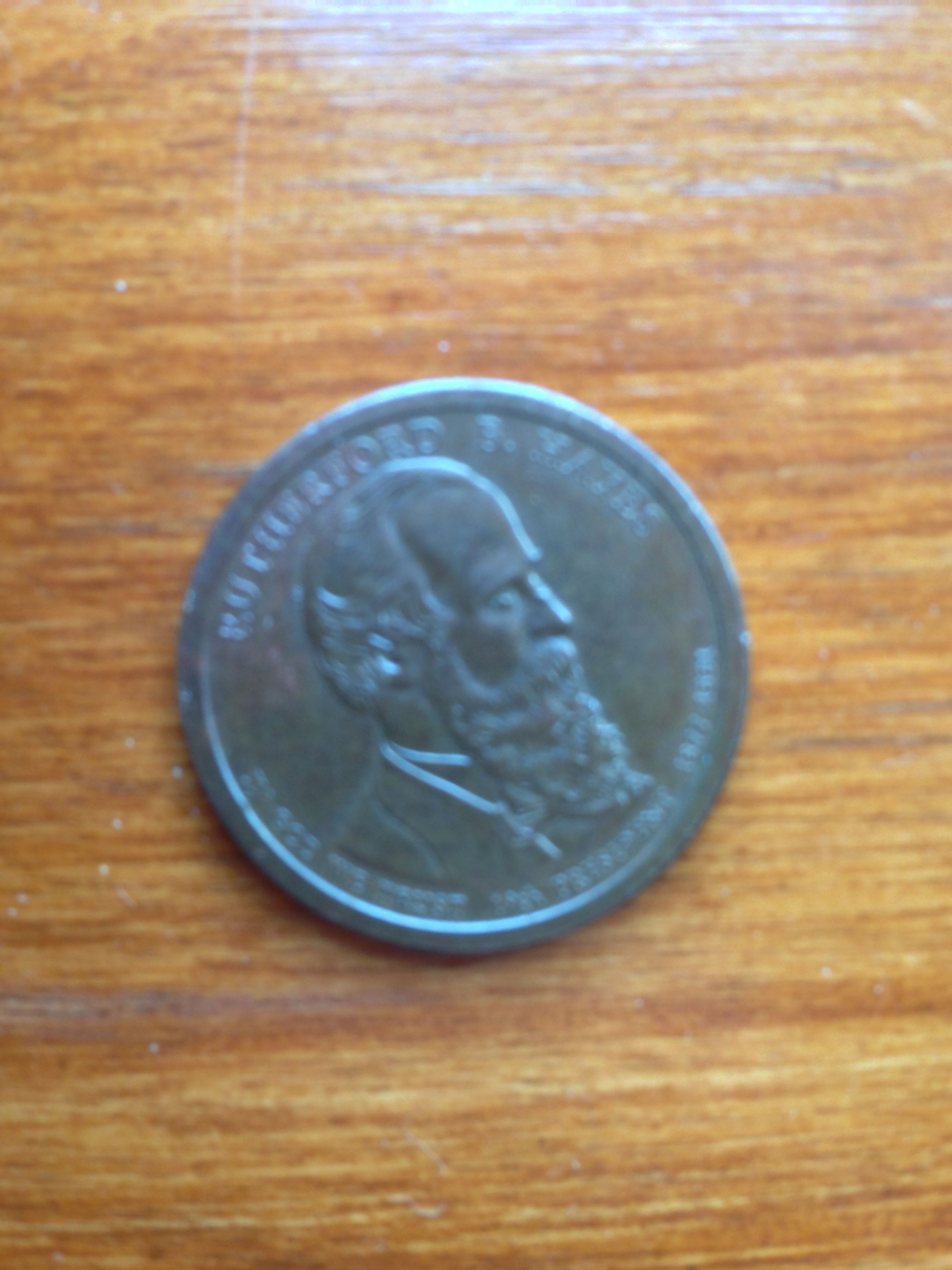 2011 Rutherford B Hayes $1 coin
6/2/14