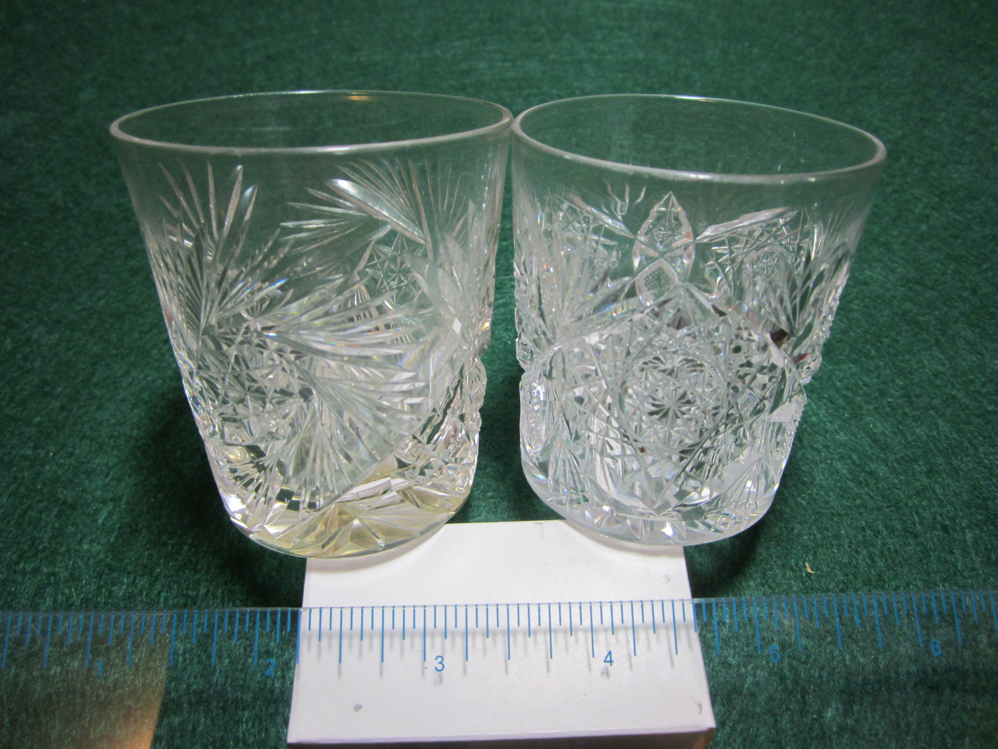 ABP Whiskey Tumbler. American Brilliant Period Cut Glass