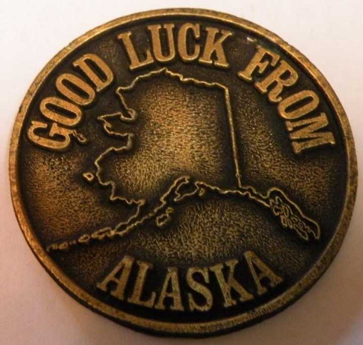 Alaska Good Luck Token Front