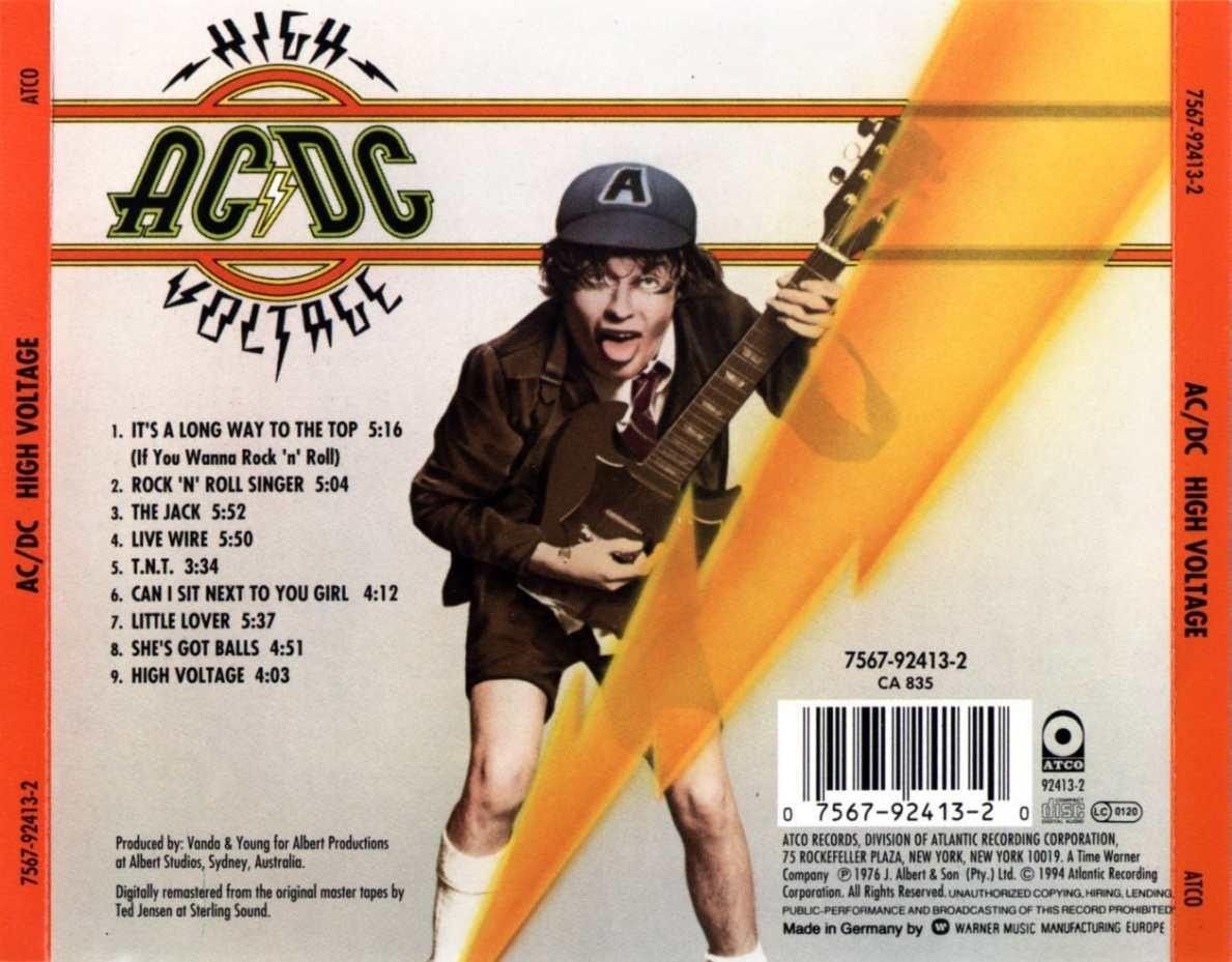 [AllCDCovers] acdc high voltage 1998 retail cd back