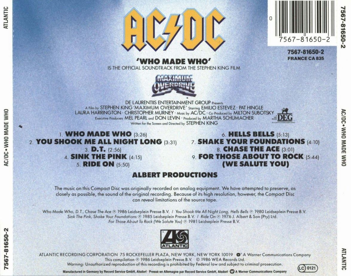 [AllCDCovers] acdc who made who 1990 retail cd back