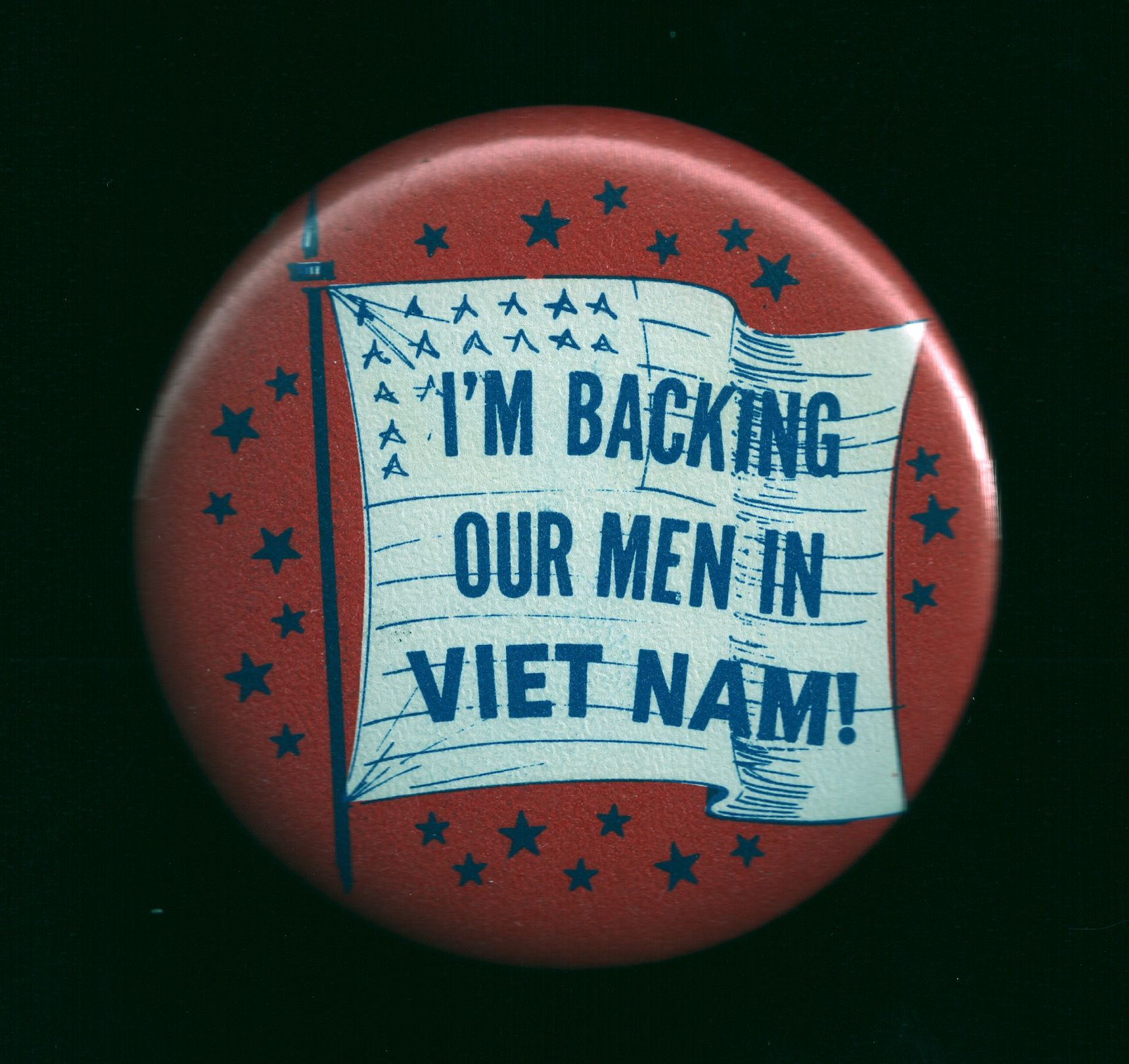 Backing our Men in Viet Nam 1965 2.75"