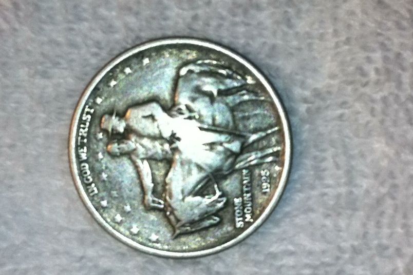 c2  Stone mtn memorial coin found when I picked up 4 solid rolls of customer wraped halves.  all 4 rolls were solid 90%  7/16/13