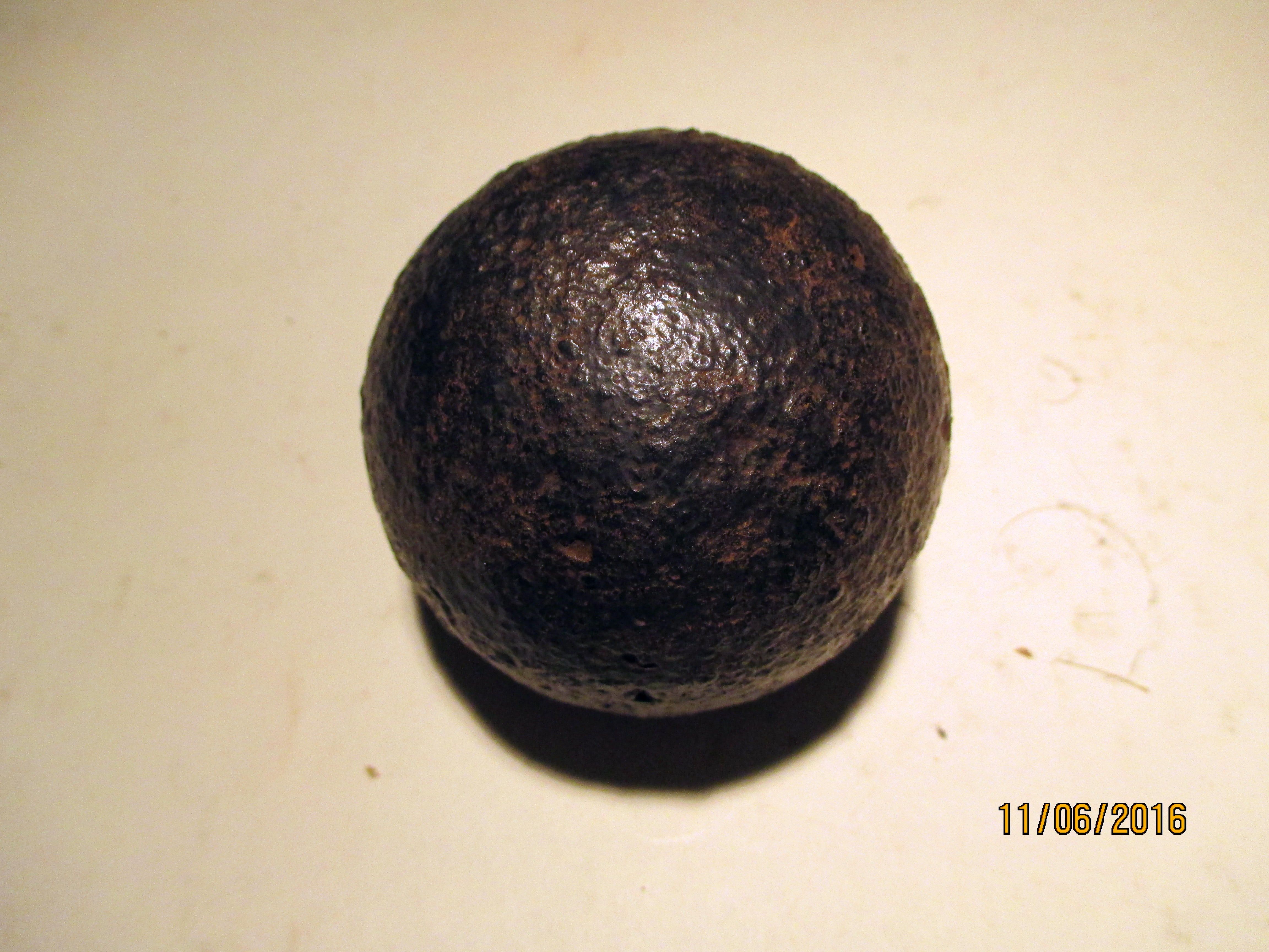 cannonball no.3 after cleaning