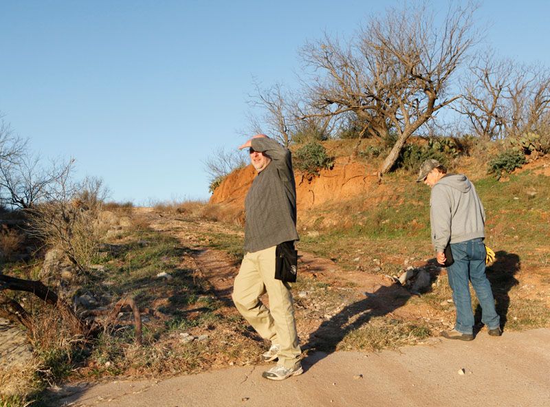 Chris and Jess on a ranch in central Texas