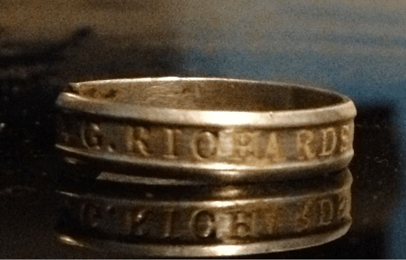 Civil war identification ring