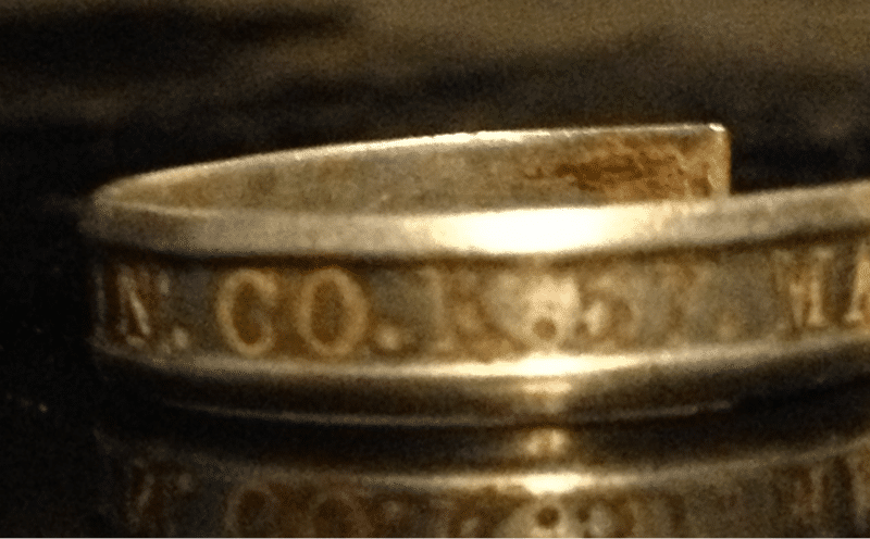 Civil war identification ring