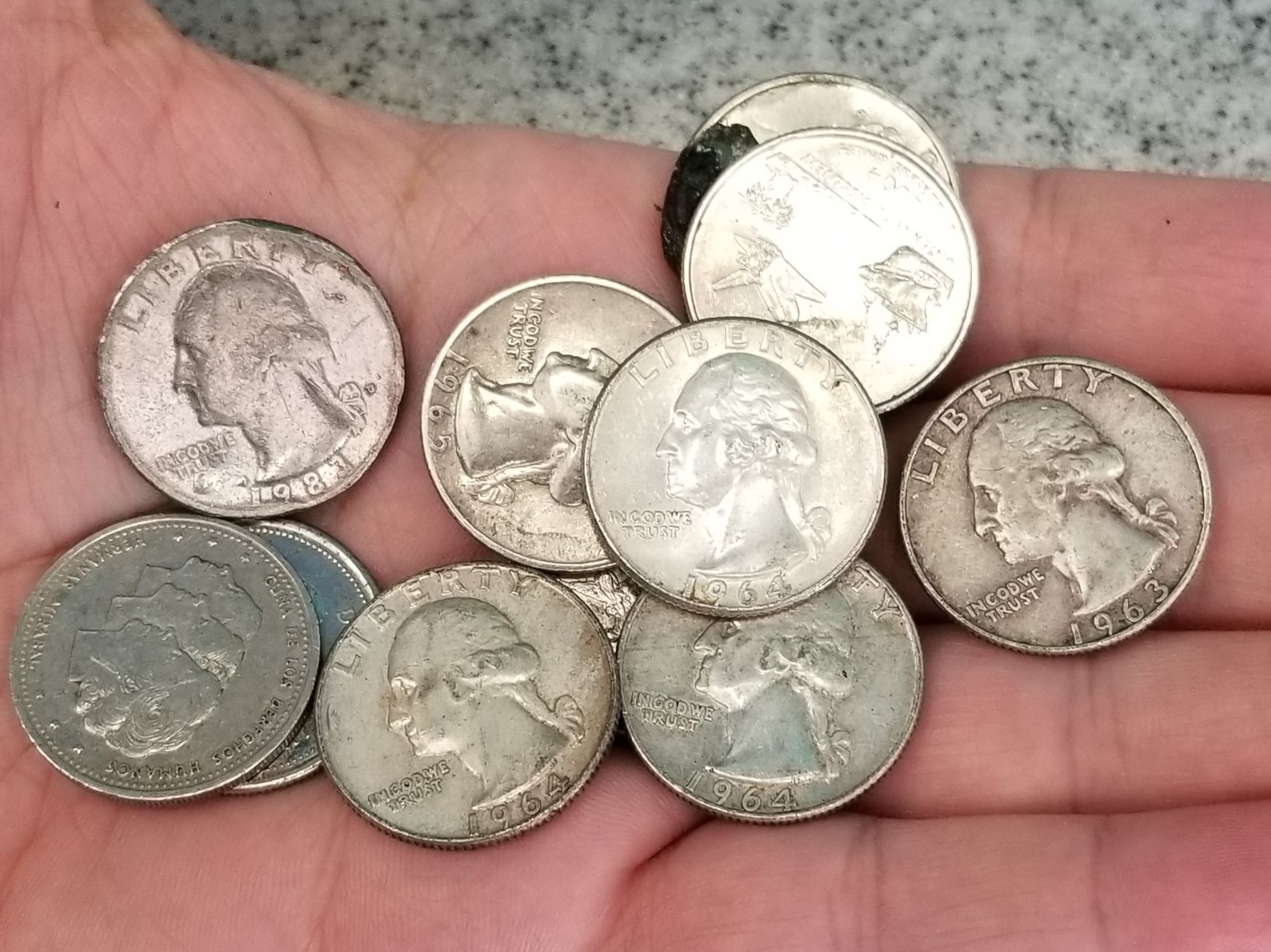 Coinstar: 4 Silver Quarters