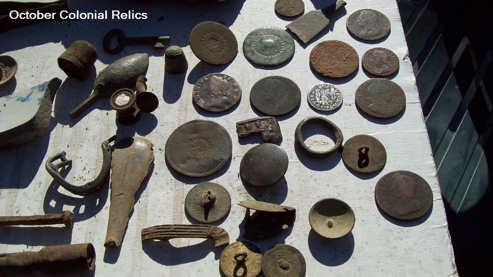 colonial finds in Oct 2011