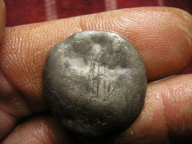 Colonial Solid Silver Button - Oct. 18th, 2010