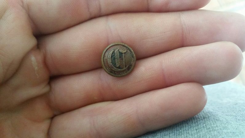 Confederate Calvary Script Button