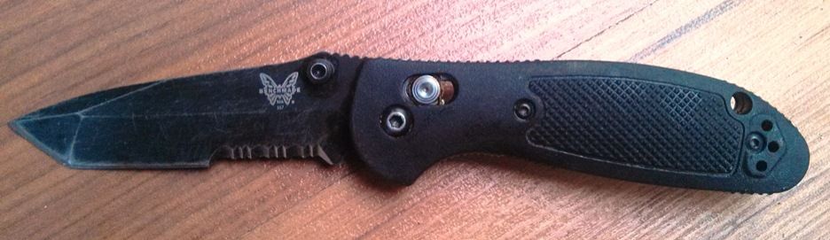 Cool MD Find. I found this Benchmade Mel Pardue Design tanto blade pocket knife next to a forest service road just above the Famous SoCal gold rush re