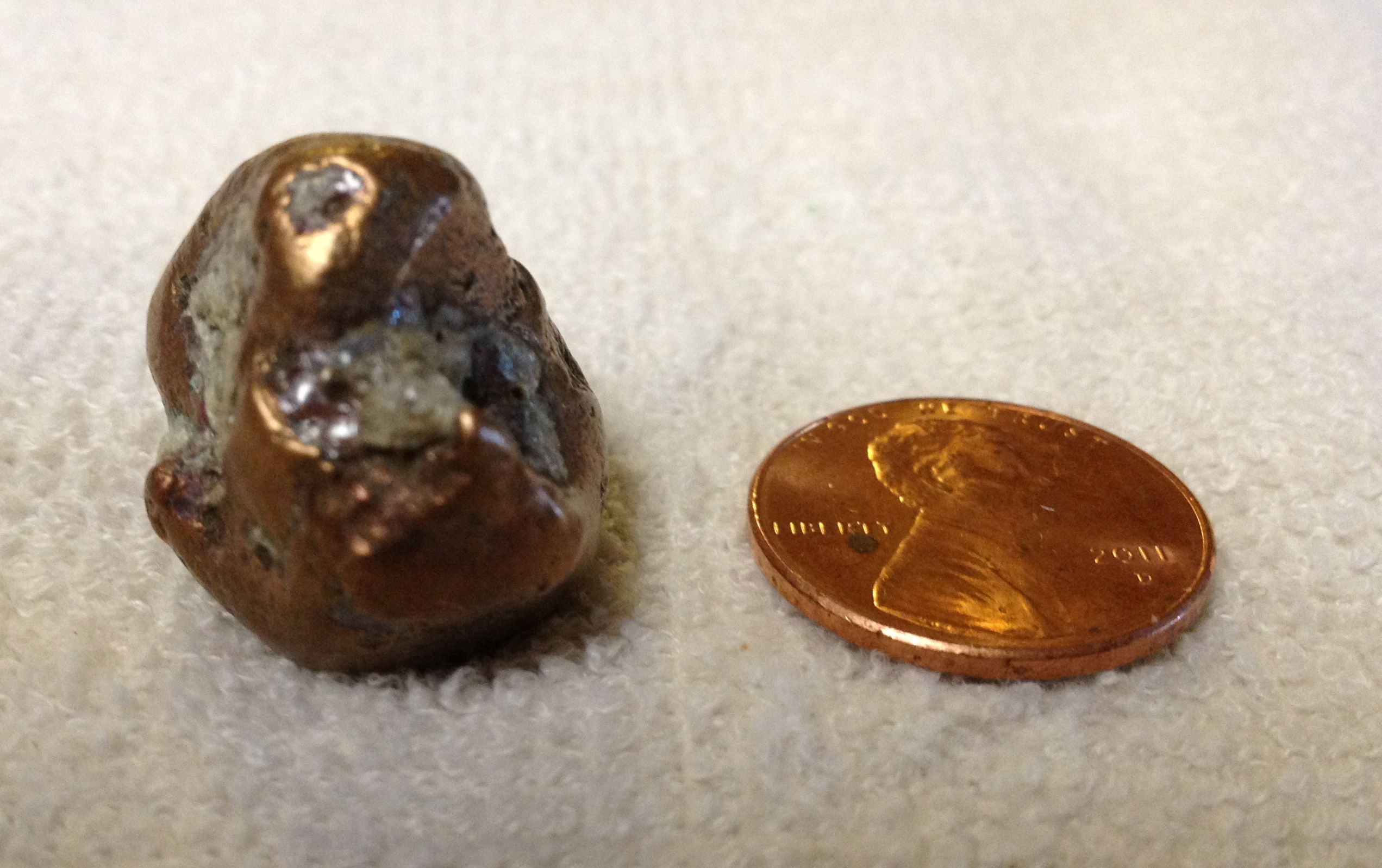 Copper Nugget?
Found in 1982 
Kessler AFB, Biloxi, Ms.