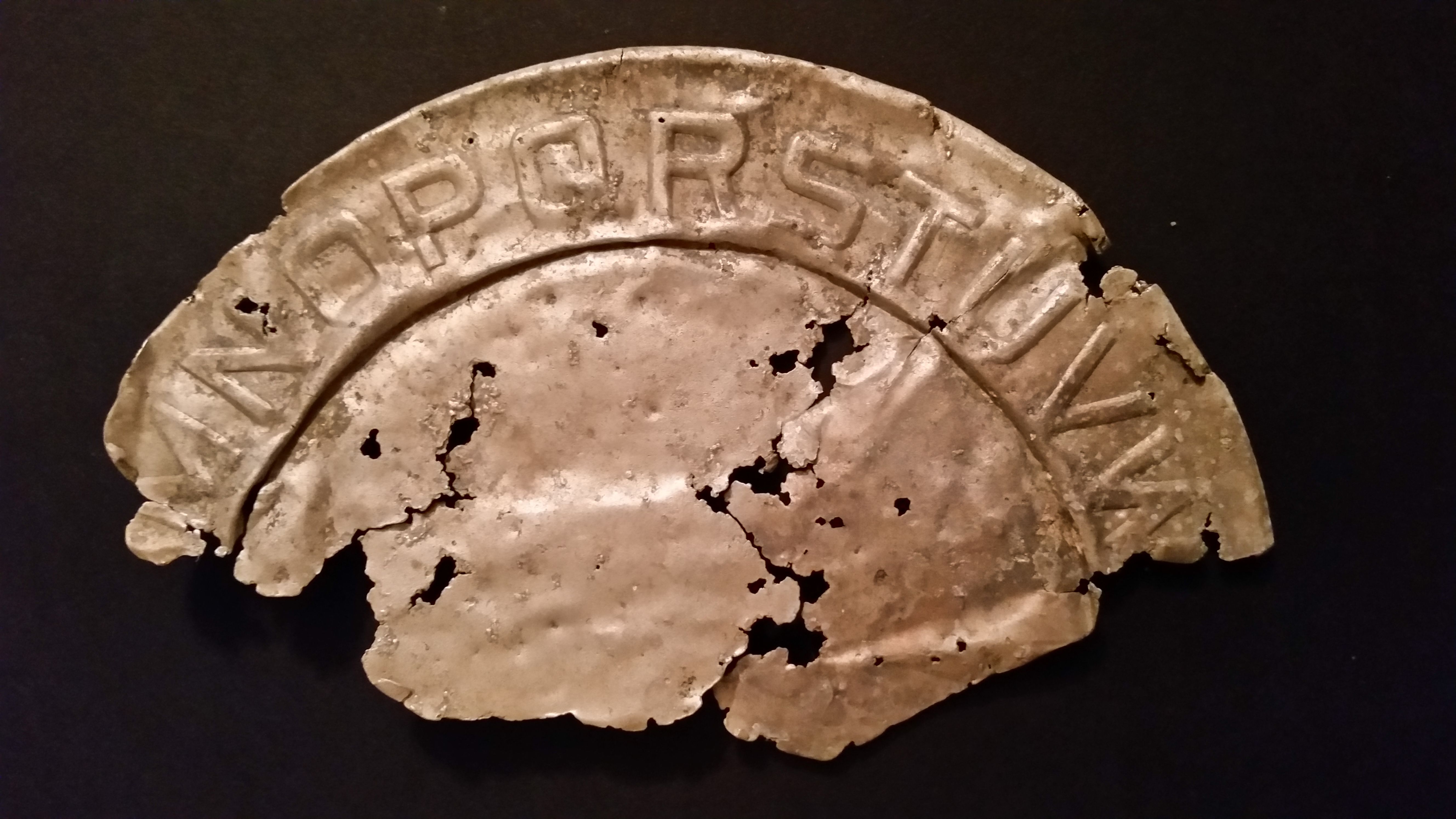 Creek find. I'm guessing it is a child's plate but not certain. Estimate about 7" diameter, very thin, no clue of age.