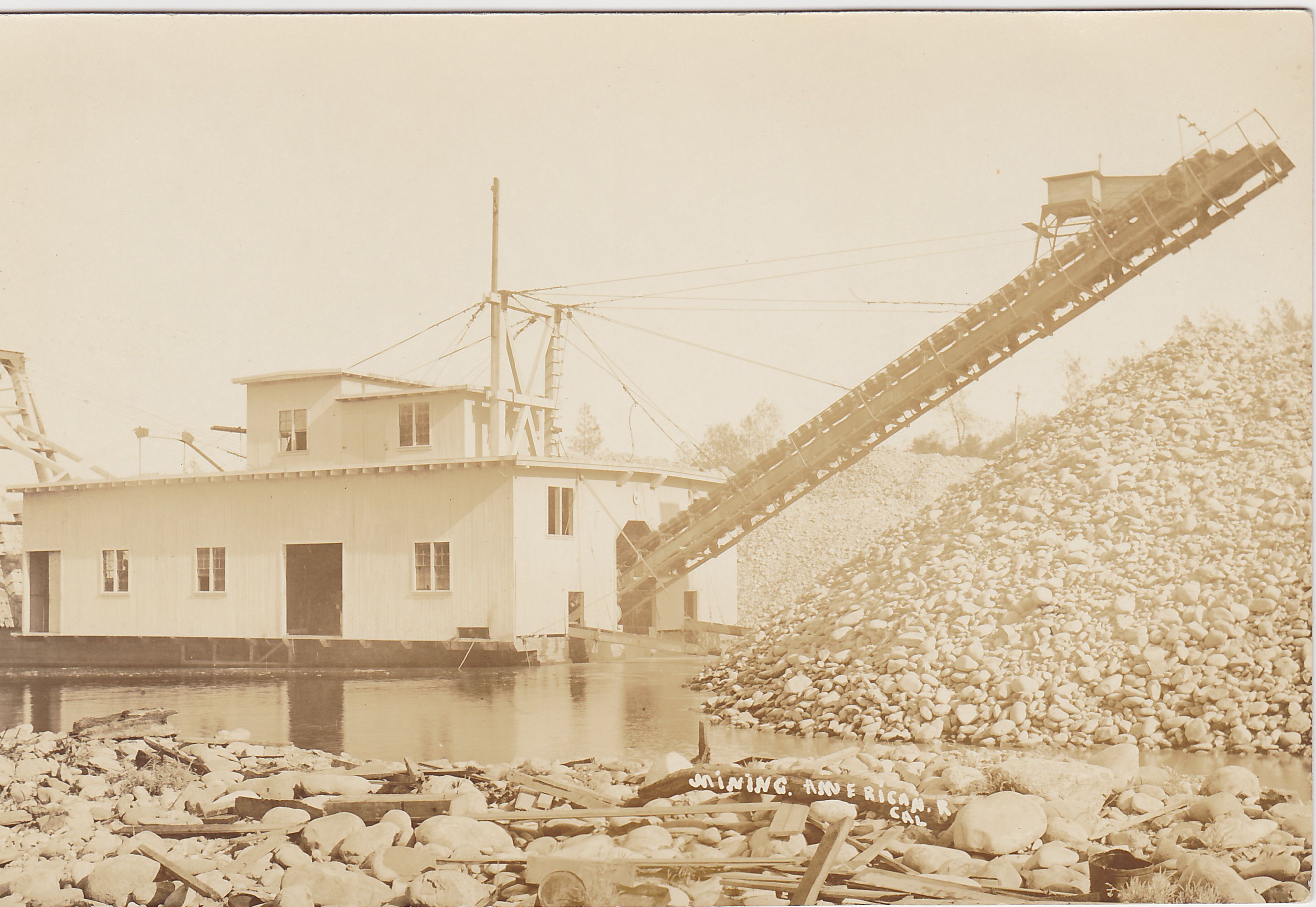 Dredge on American River