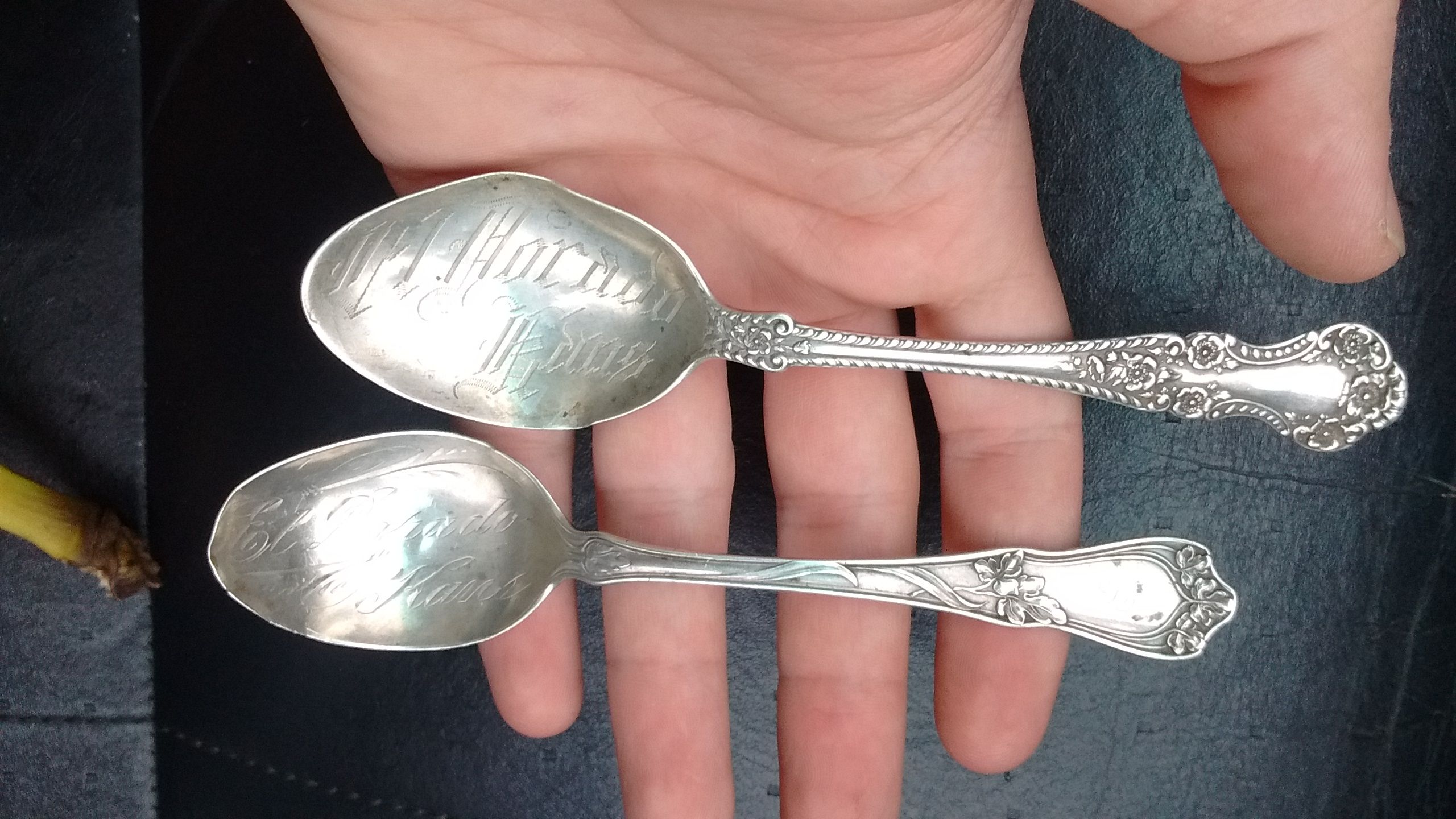 El Dorado, Kansas. Sterling Silver spoons.