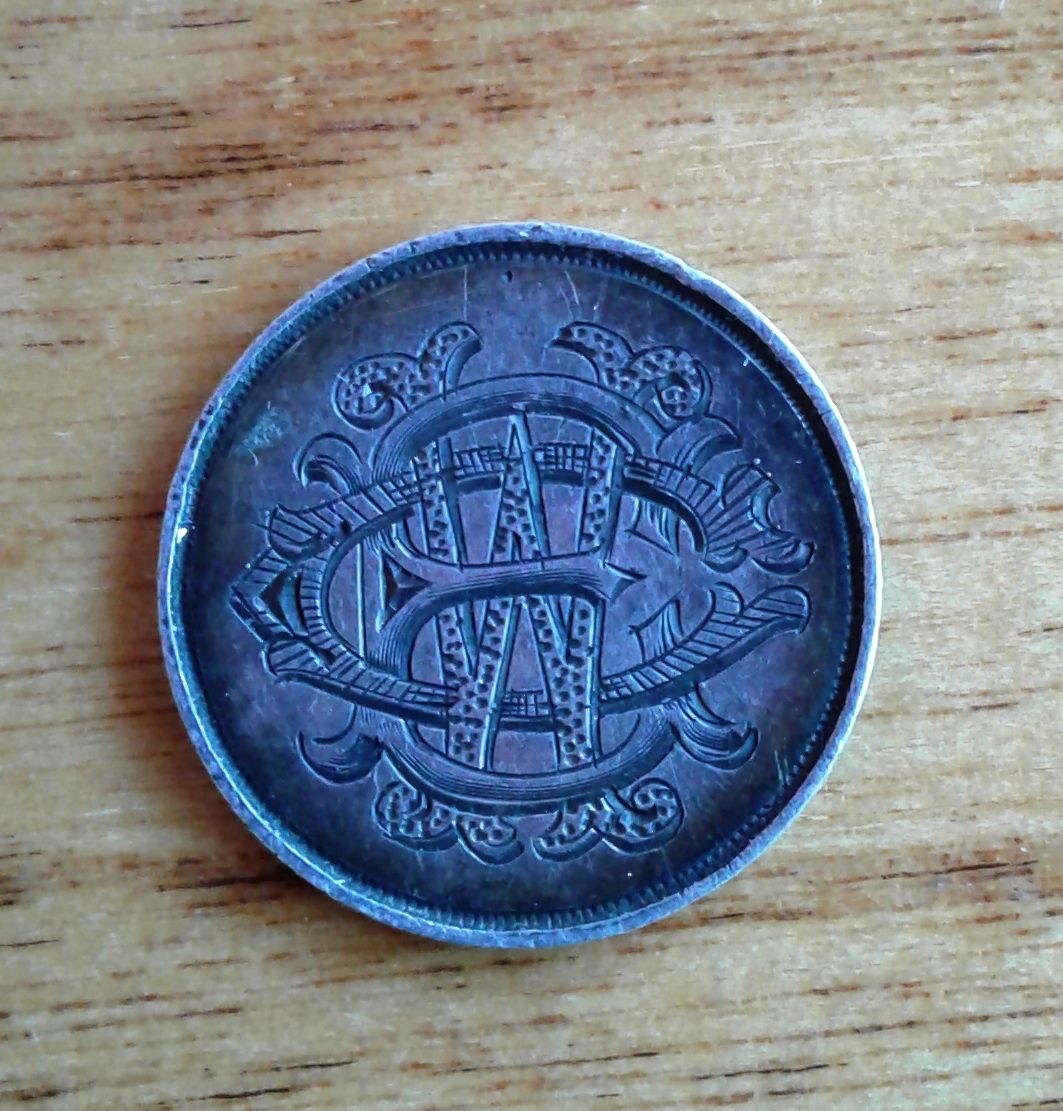 Eyeball find in a bag of loose silvers. Victorian era love token. 

QVBack