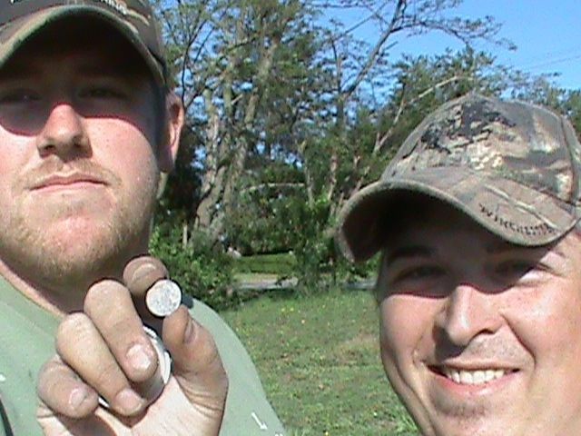 James and Josh - May 4, 2011.  Diggin' with me and we struck some nice finds!