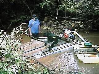 John with his 5" dredge in Alabama